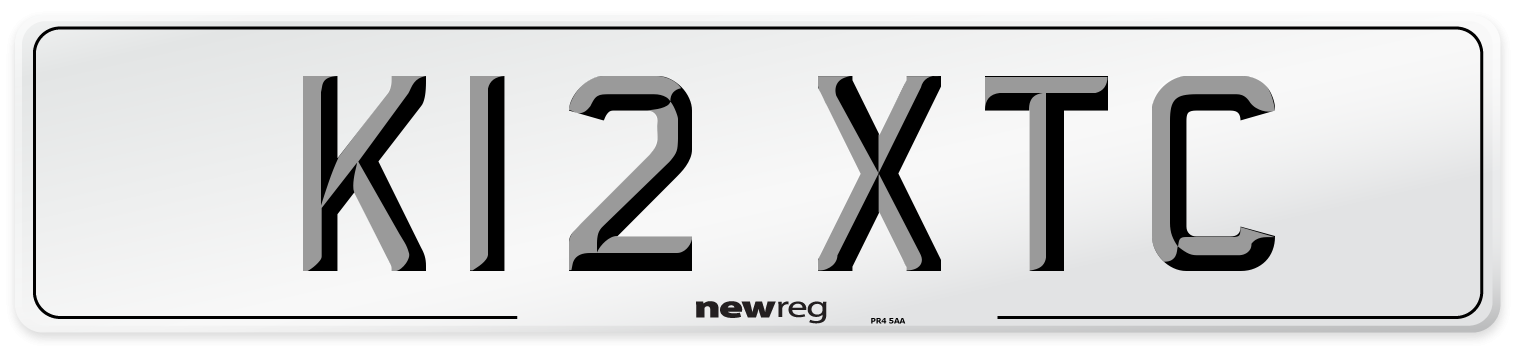 K12 XTC Number Plate from New Reg